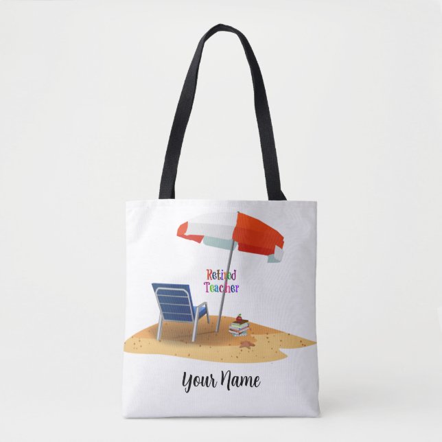 Retired Teacher Template, Customize, Tote Bag (Front)