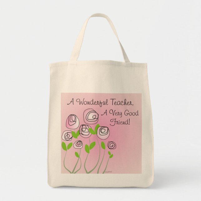 Retired Teacher Tote Bag (Front)