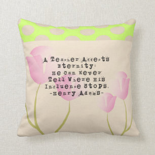 Retired Teacher Tulips Nap Pillow