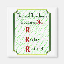 Retired Teachers 3Rs - Magnet