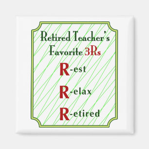 Retired Teachers 3Rs - Magnet