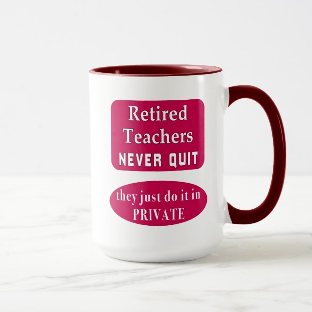 Retired Teacher's Unique Future! - Mug (Right)