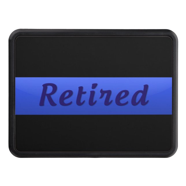 Retired - Thin Blue Line Hitch Cover (Front)