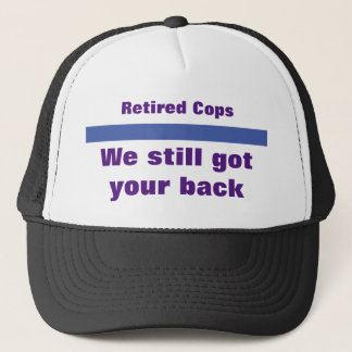 Retired thin blue line police ball cap