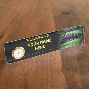 Retired Train Engine From Seattle Nameplate