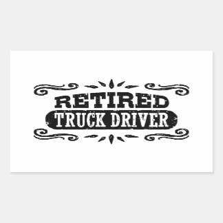 Retired Truck Driver Sticker