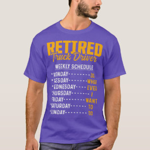 Retired Truck Driver Trucker Retirement 2423 T-Shirt