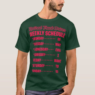 Retired Truck Driver Trucker Retirement 2476 T-Shirt