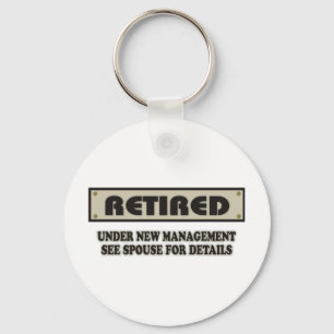 RETIRED. Under New Management Keychain