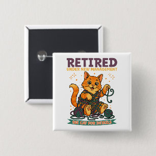 Retired Under New Management See Cat For Details 2 Inch Square Button