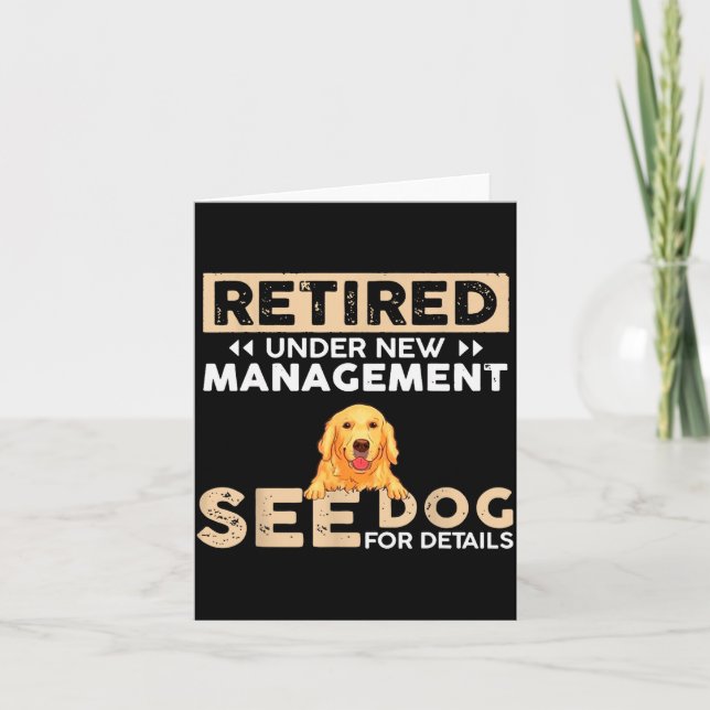 Retired Under New Management See Dog For Details  Card (Front)