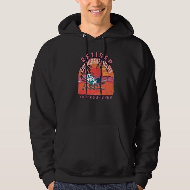 Retired User Interface Designer  Vintage Retiremen Hoodie (Front)
