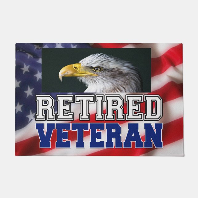 Retired Veteran Doormat (Front)