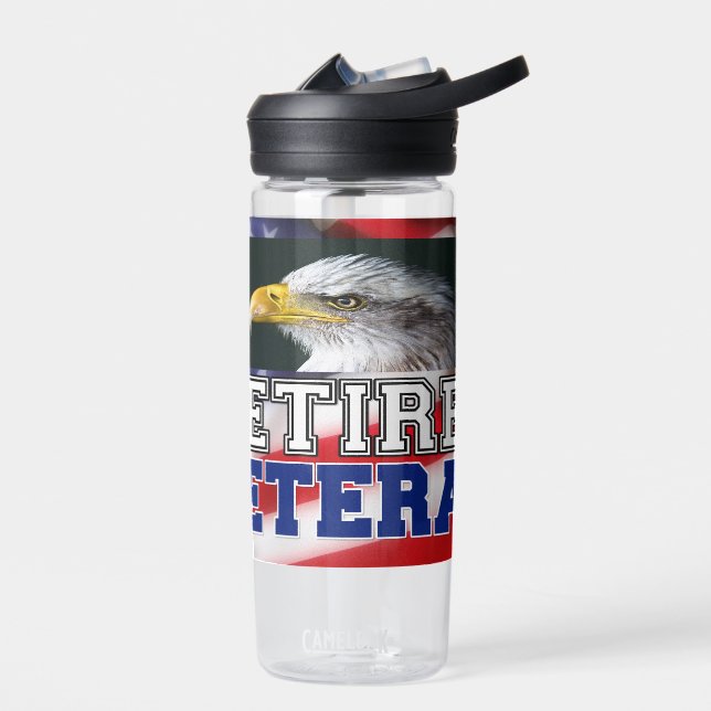 Retired Veteran Water Bottle (Left)