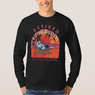Retired Virtual Assistant Vintage Retirement T-Shirt