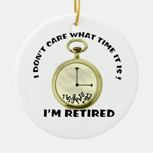 Retired watch ceramic ornament (Front)