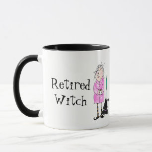 Retired Witch Halloween Mug