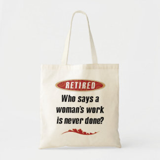 Retired Woman Tote Bag