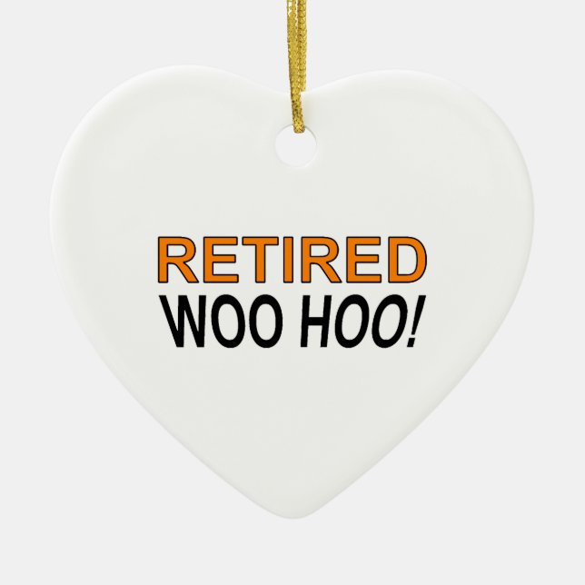 Retired Woo Hoo Ceramic Ornament (Front)