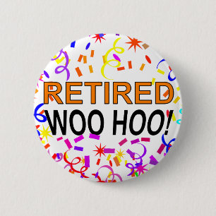 Retired Woo Hoo Confetti Party Button
