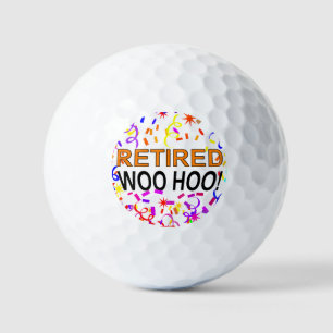 Retired Woo Hoo Confetti Party Golf Balls