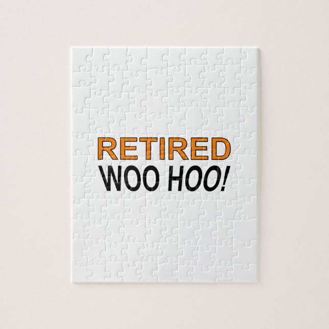 Retired Woo Hoo Jigsaw Puzzle (Vertical)