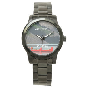Retired! Wrist Watch Kayaks Mtns, Oversized Unisex