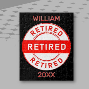 Retiree Fun! Custom Retirement gift Jigsaw Puzzle