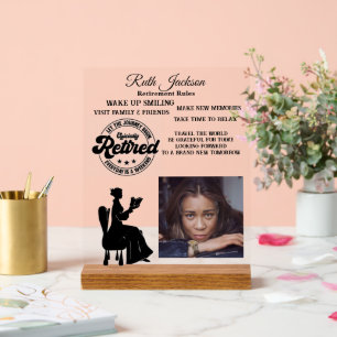 Retirement Acrylic Sign