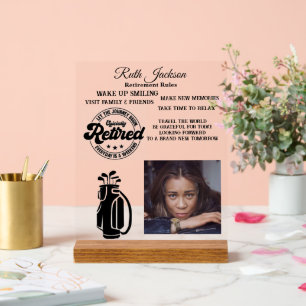 Retirement Acrylic Sign