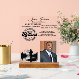 Retirement Acrylic Sign