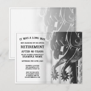 Retirement announcement with old spurs