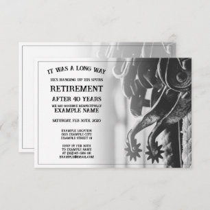 Retirement announcement with old spurs