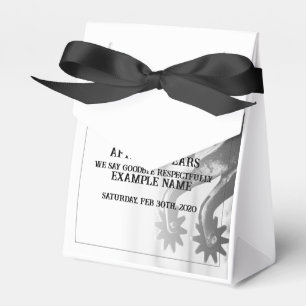 Retirement announcement with old spurs favor box