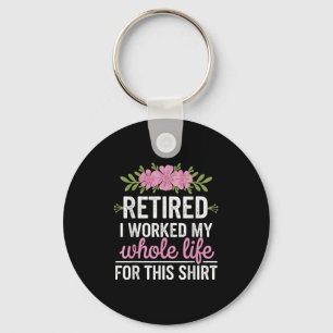Retirement Art For Women Grandma Mom Retiree Retir Keychain