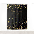 Retirement Backdrop, Photobooth Backdrop, Gold