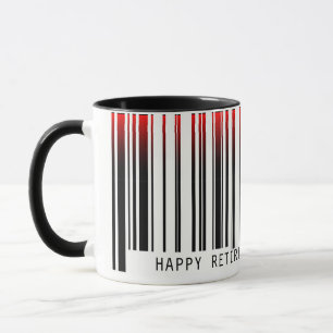 Retirement Barcode with laser Mug