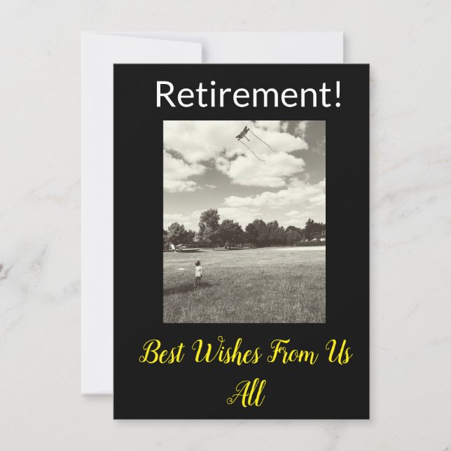 Retirement! Best Wishes From All Happy Adventure (Front)
