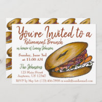 Retirement Breakfast Brunch Bagel Lox Capers Onion