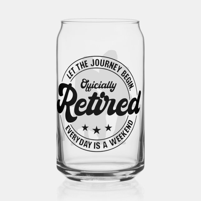 Retirement Can Glass (Front)