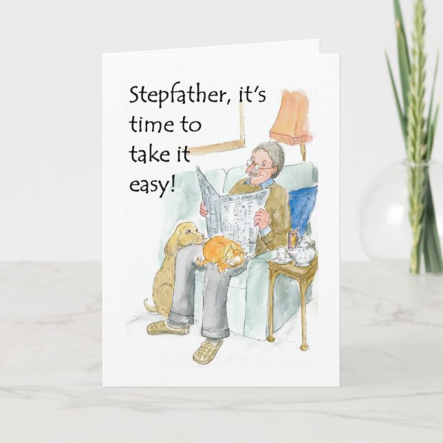 Retirement Card for a Stepfather (Front)