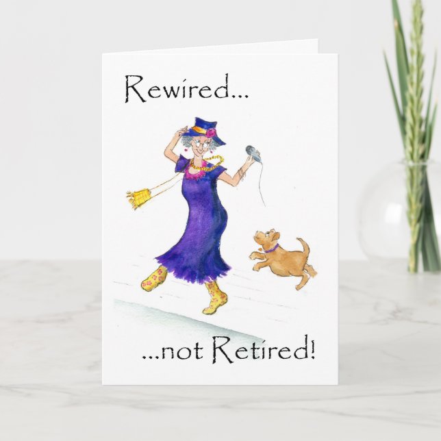 Retirement Card for a Woman (Front)