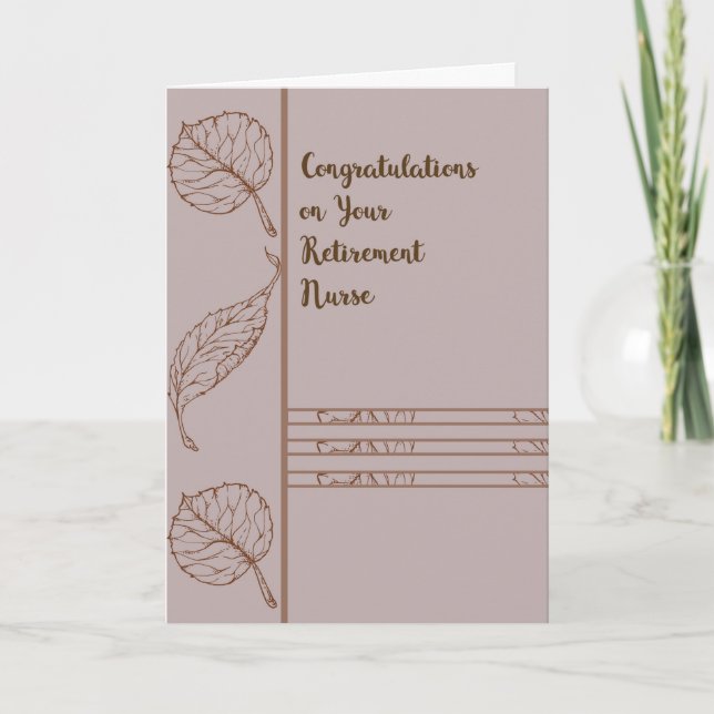 Retirement Card for Nurse (Front)