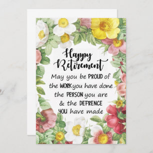 Retirement Card, Leaving Work Card, Card Retraite