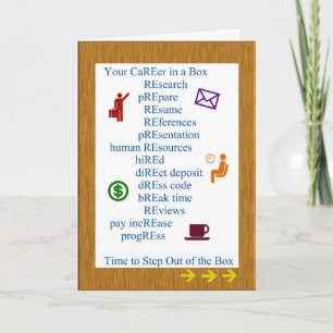 Retirement Career in a Box Greeting Card