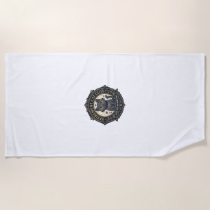 Retirement Cat Cat Dad Gift Idea - Retirement Cat  Beach Towel