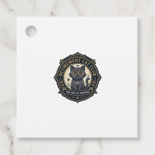 Retirement Cat Cat Dad Gift Idea - Retirement Cat Favour Tags
