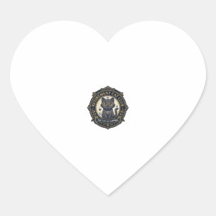 Retirement Cat Cat Dad Gift Idea - Retirement Cat Heart Sticker