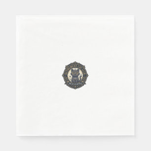 Retirement Cat Cat Dad Gift Idea - Retirement Cat Napkin