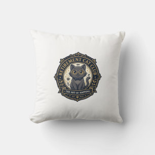 Retirement Cat Cat Dad Gift Idea - Retirement Cat Throw Pillow